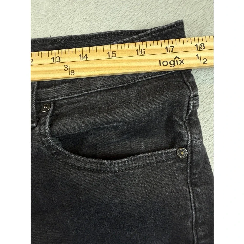 7 For All Mankind Jeans Men's 36 Black Standard Straight USA Denim Pants (35X28)